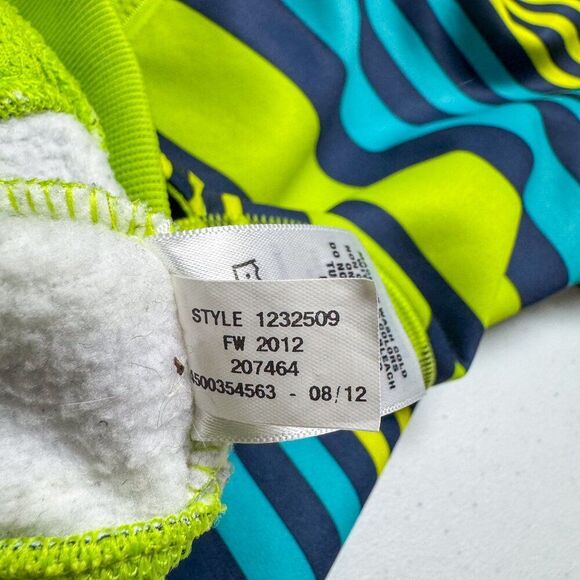 Under Armour Hoodie Mens Small Green Stripe Pullover Sweatshirt Outdoor Athletic - Picture 11 of 15
